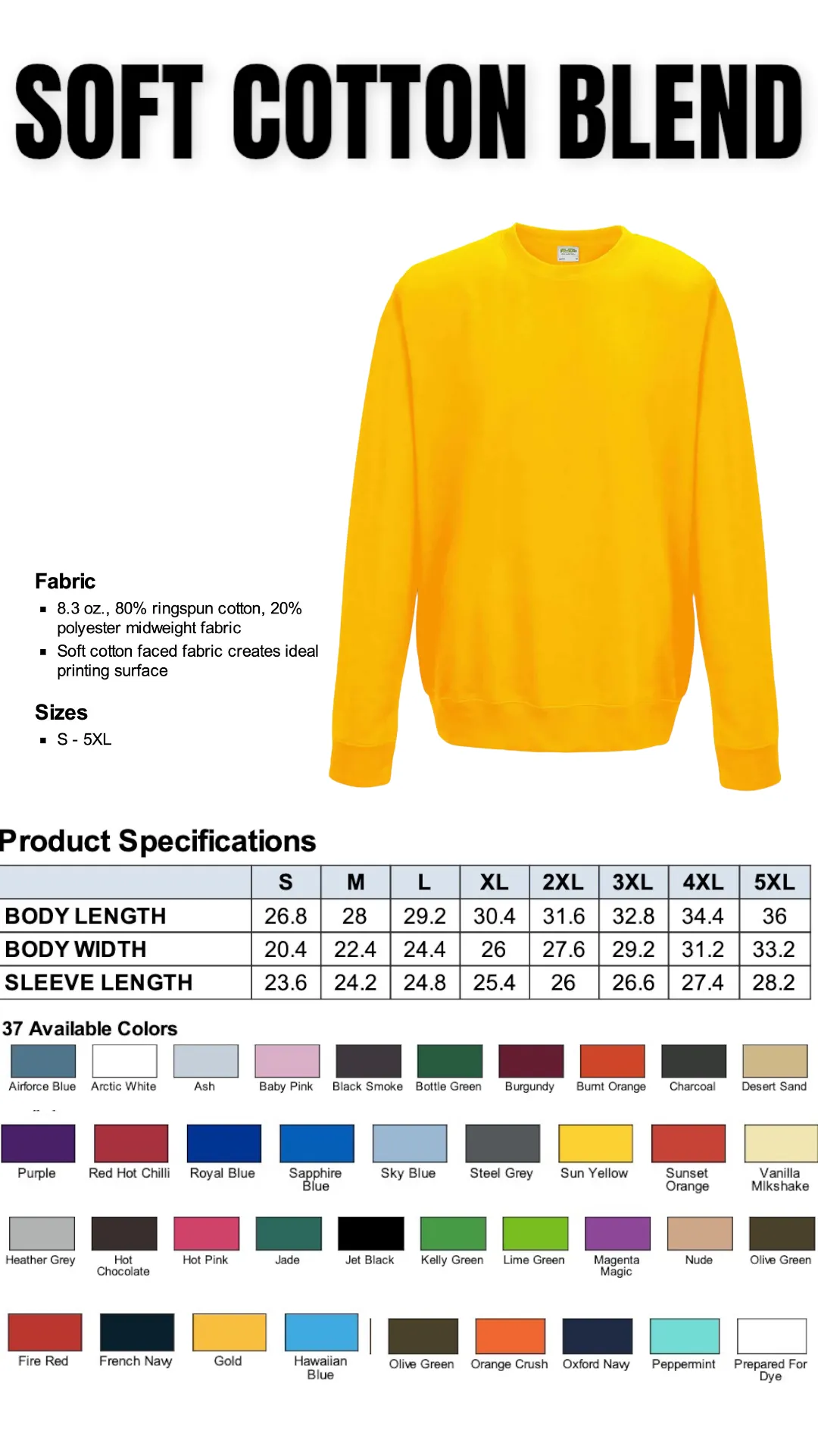 Unisex Crew Necks (Embroidered)