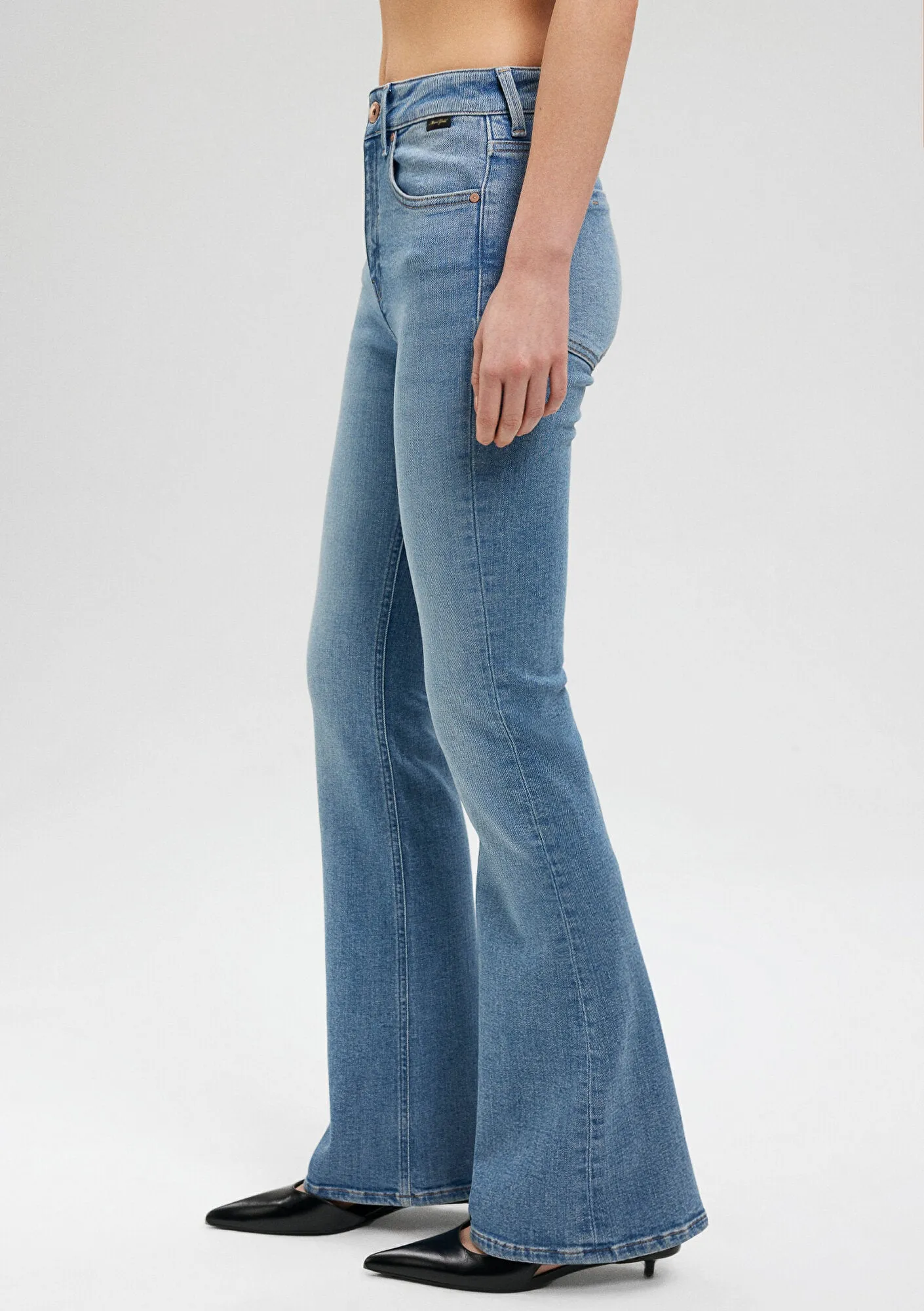 Valenti Mid Gold Denim Jean Pants