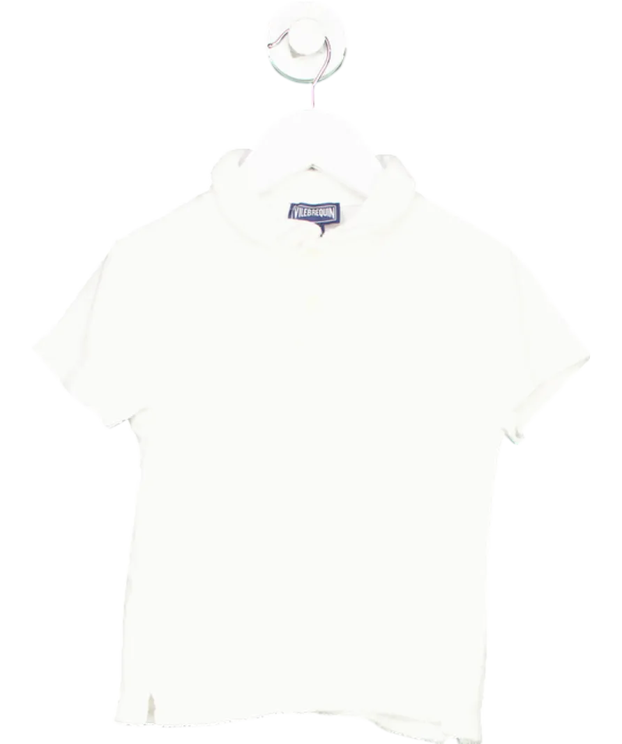 Vilebrequin White Towelling Polo Shirt 6 Years