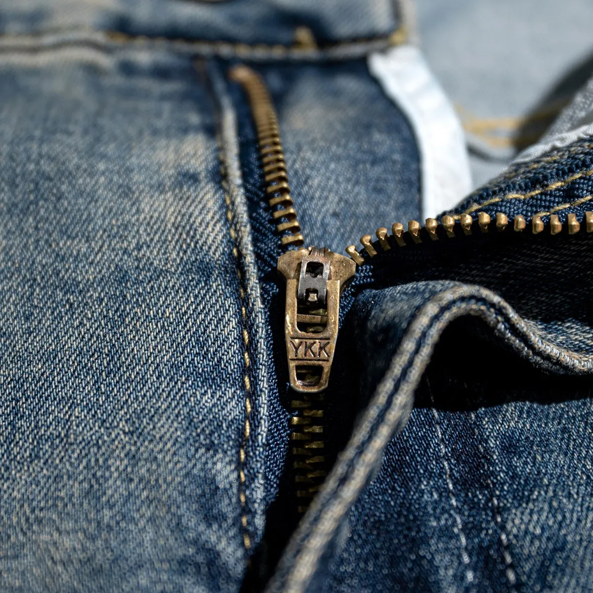 Washed Baggy Bootcut Jeans