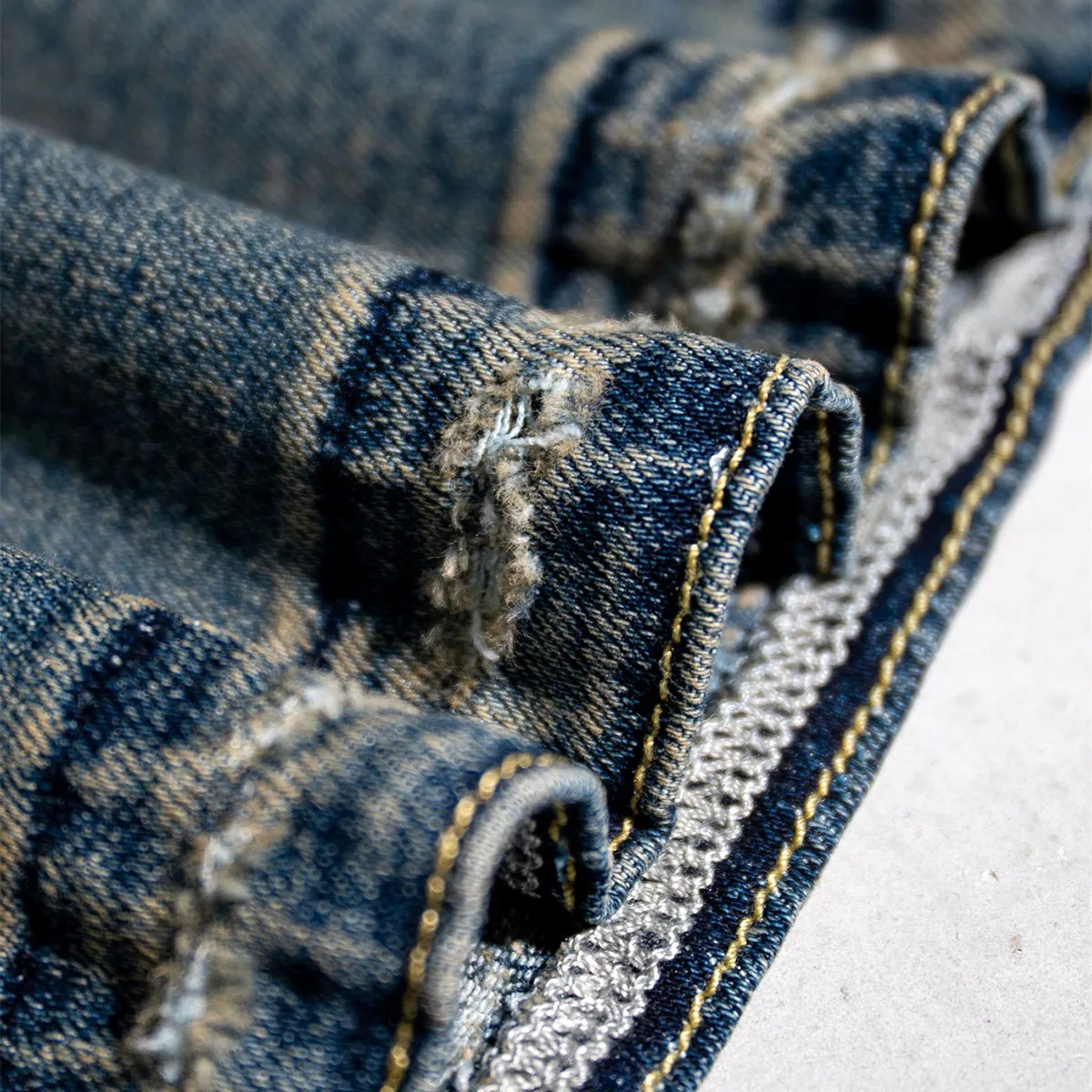 Washed Baggy Bootcut Jeans