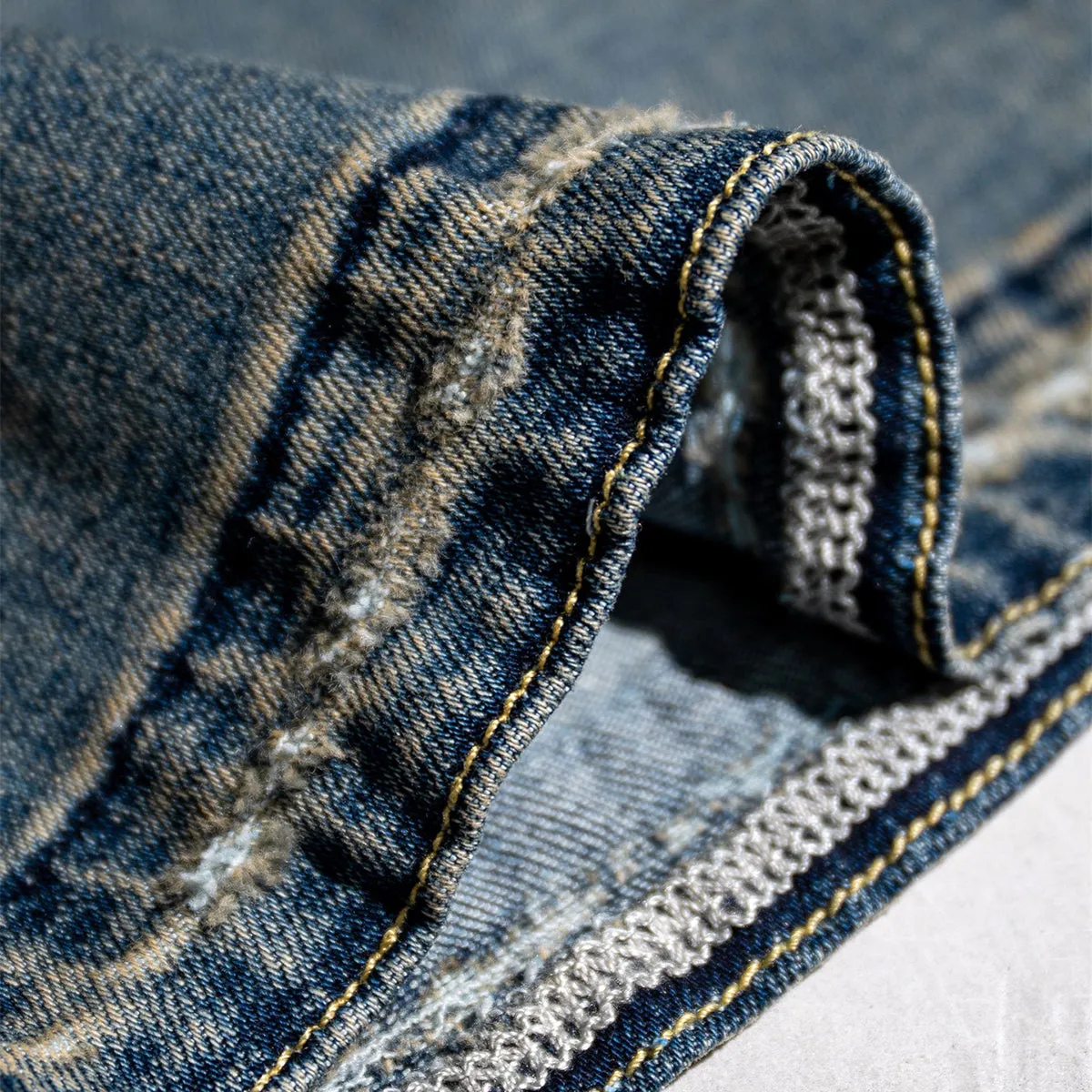 Washed Baggy Bootcut Jeans