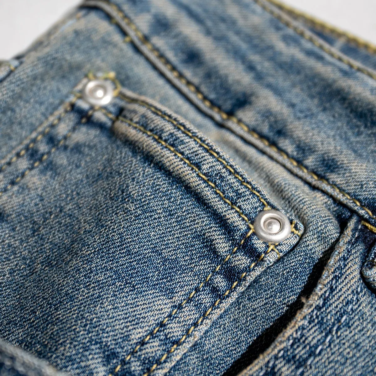 Washed Baggy Bootcut Jeans