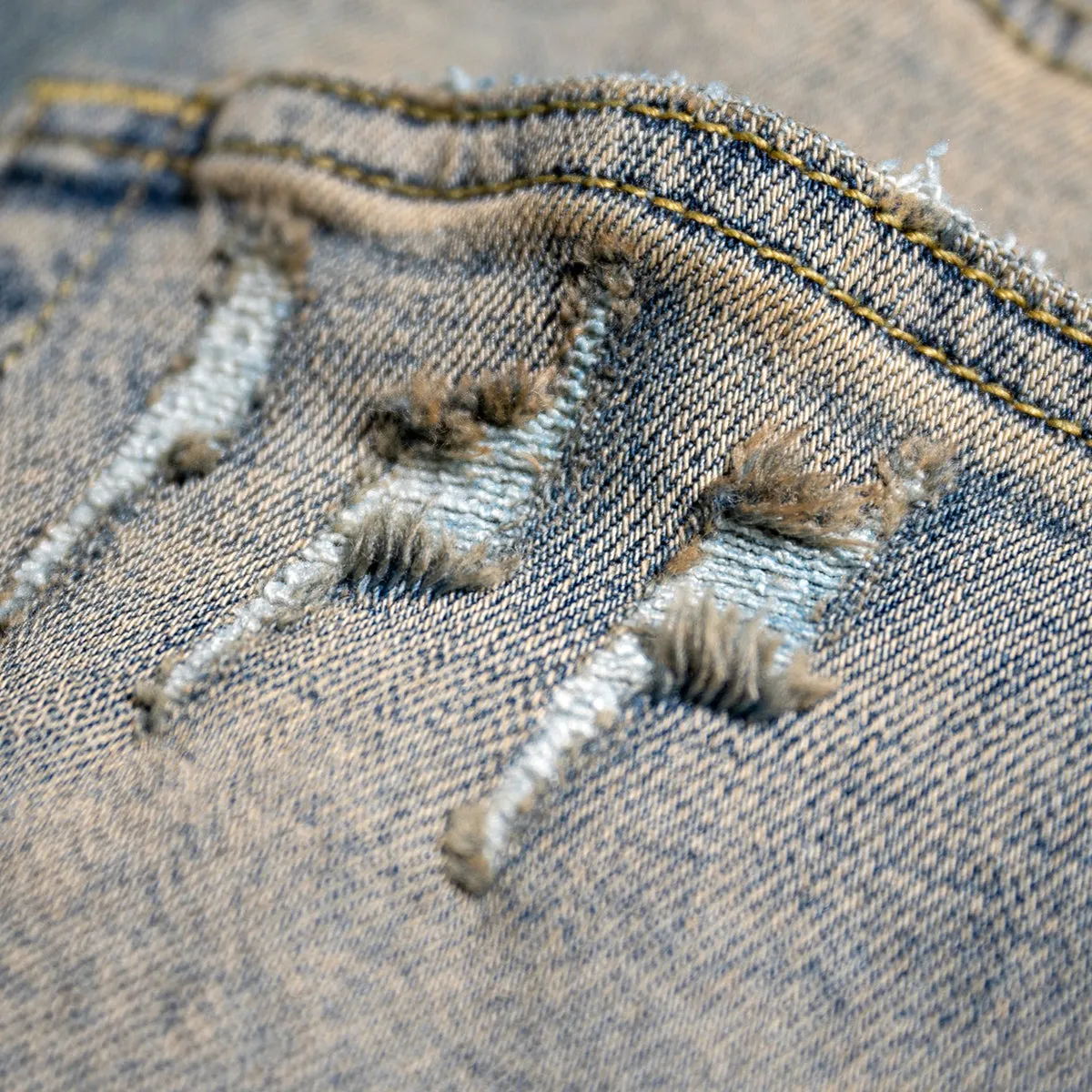 Washed Baggy Bootcut Jeans