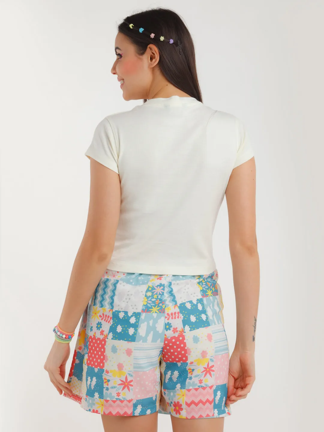 White Embroidered Top