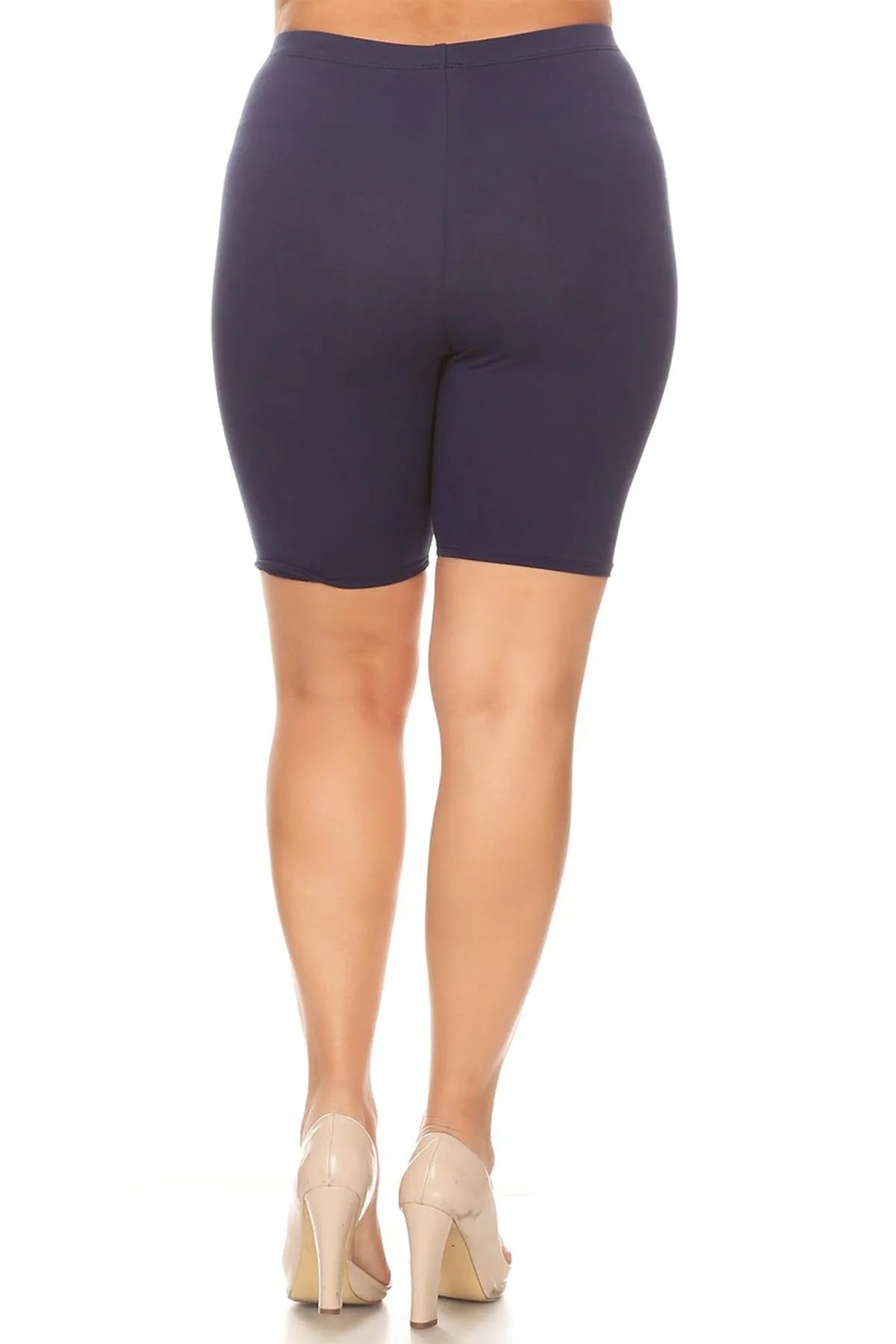Women's Plus Size High Waist Biker Shorts Pants