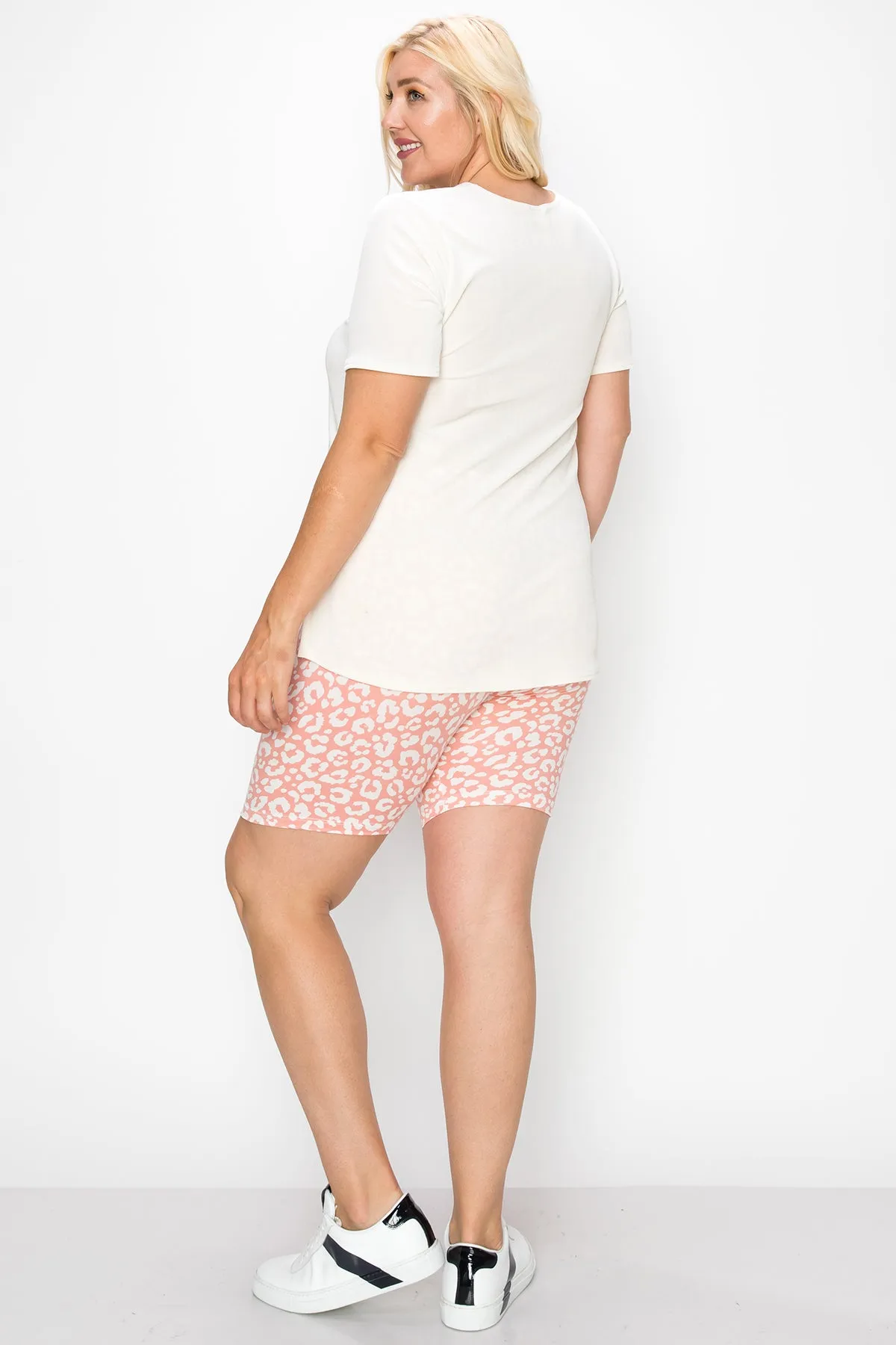 Women's Plus Size High Waist Biker Shorts Pants