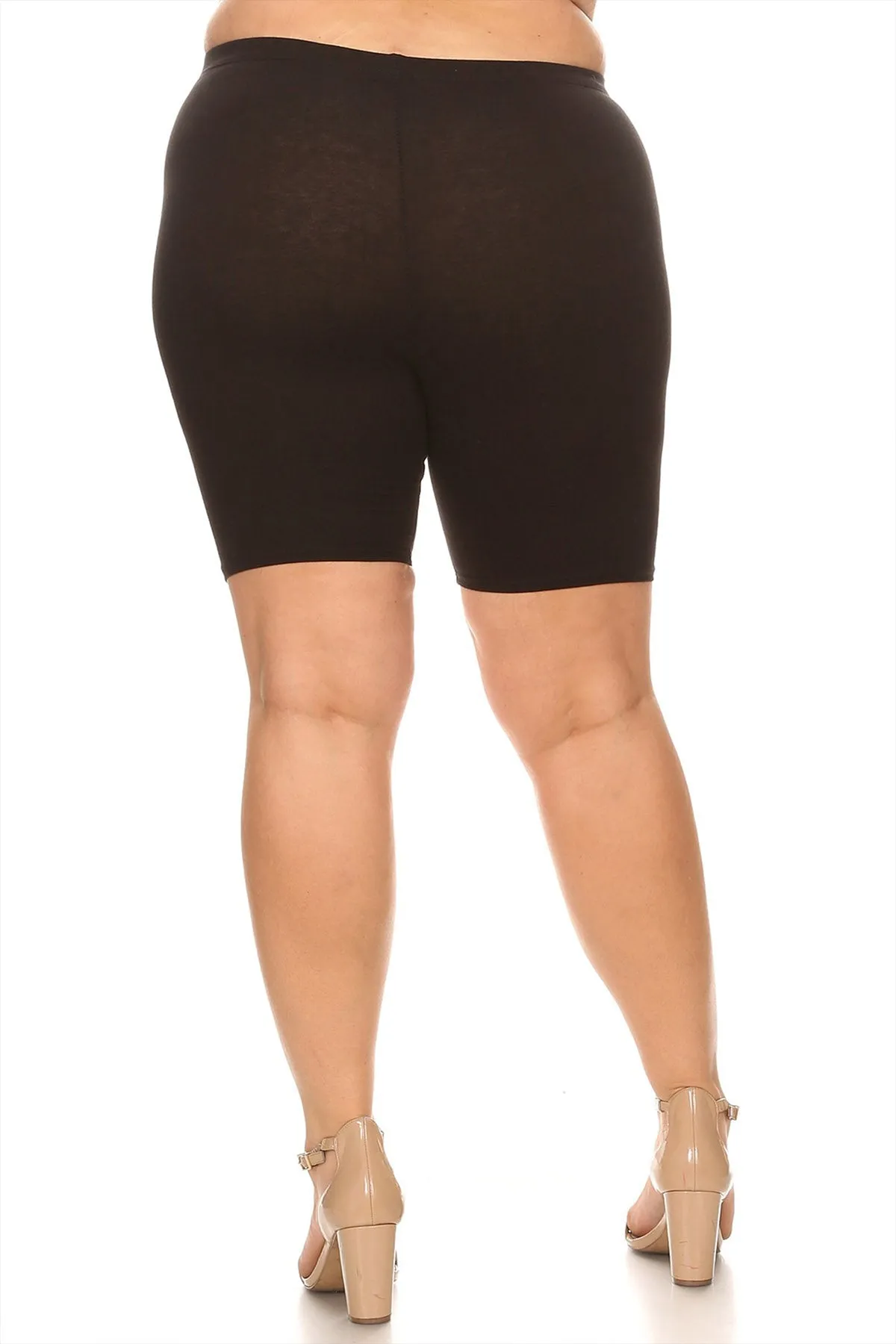 Women's Plus Size High Waist Biker Shorts Pants
