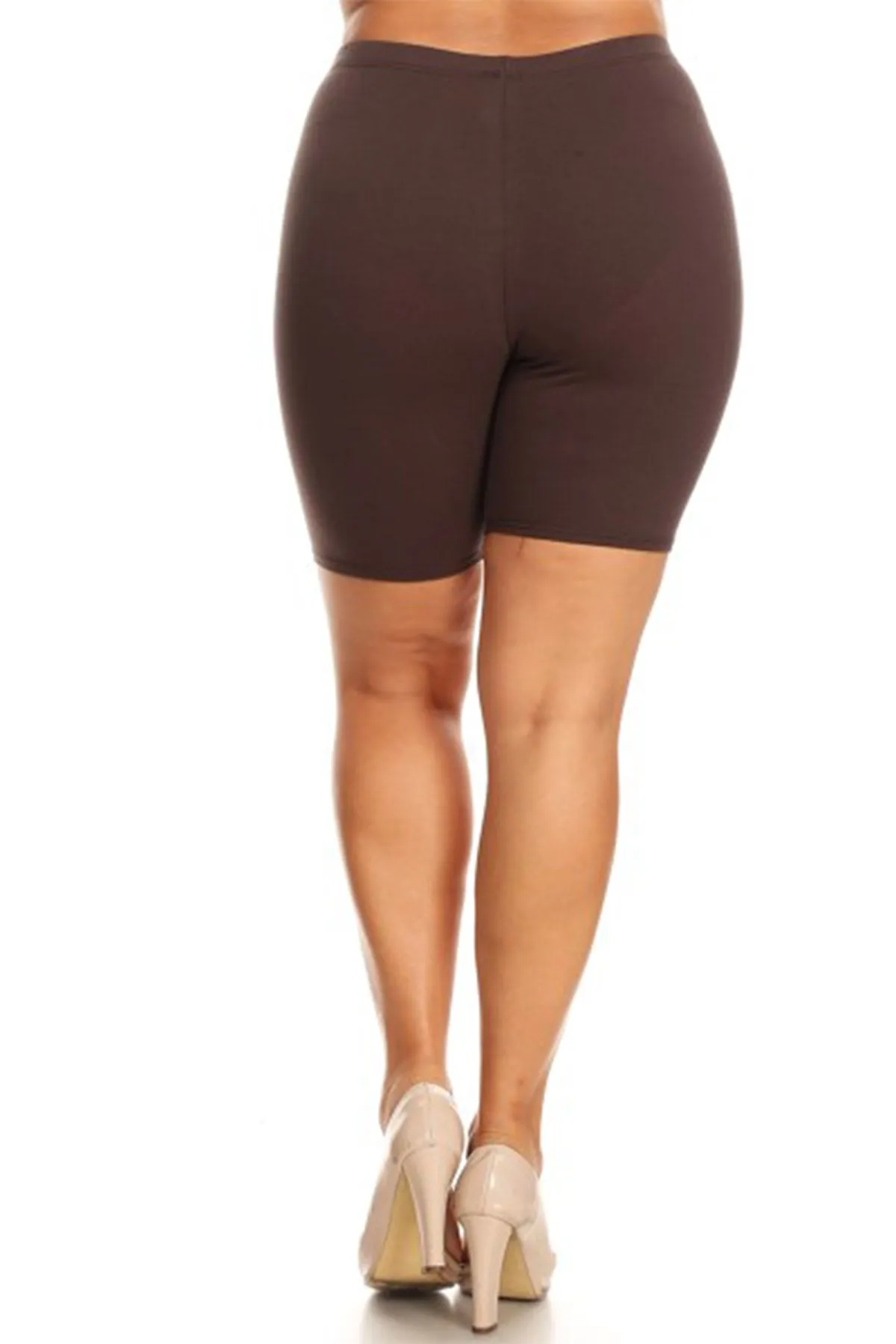 Women's Plus Size High Waist Biker Shorts Pants