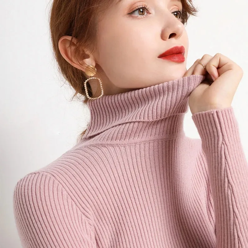 Women's Turtleneck Cashmere Sweater