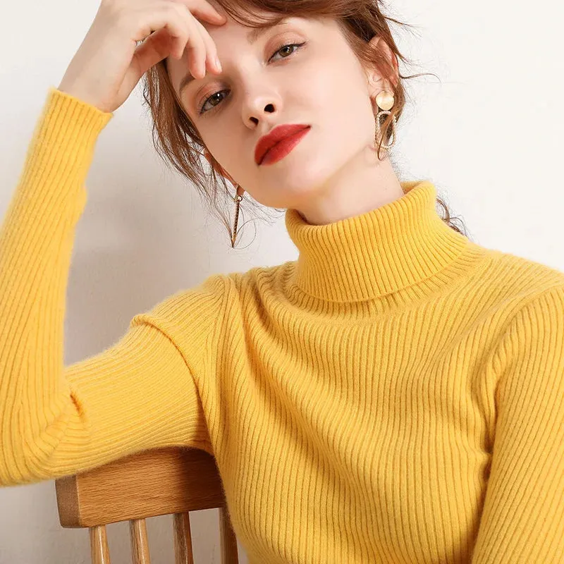 Women's Turtleneck Cashmere Sweater