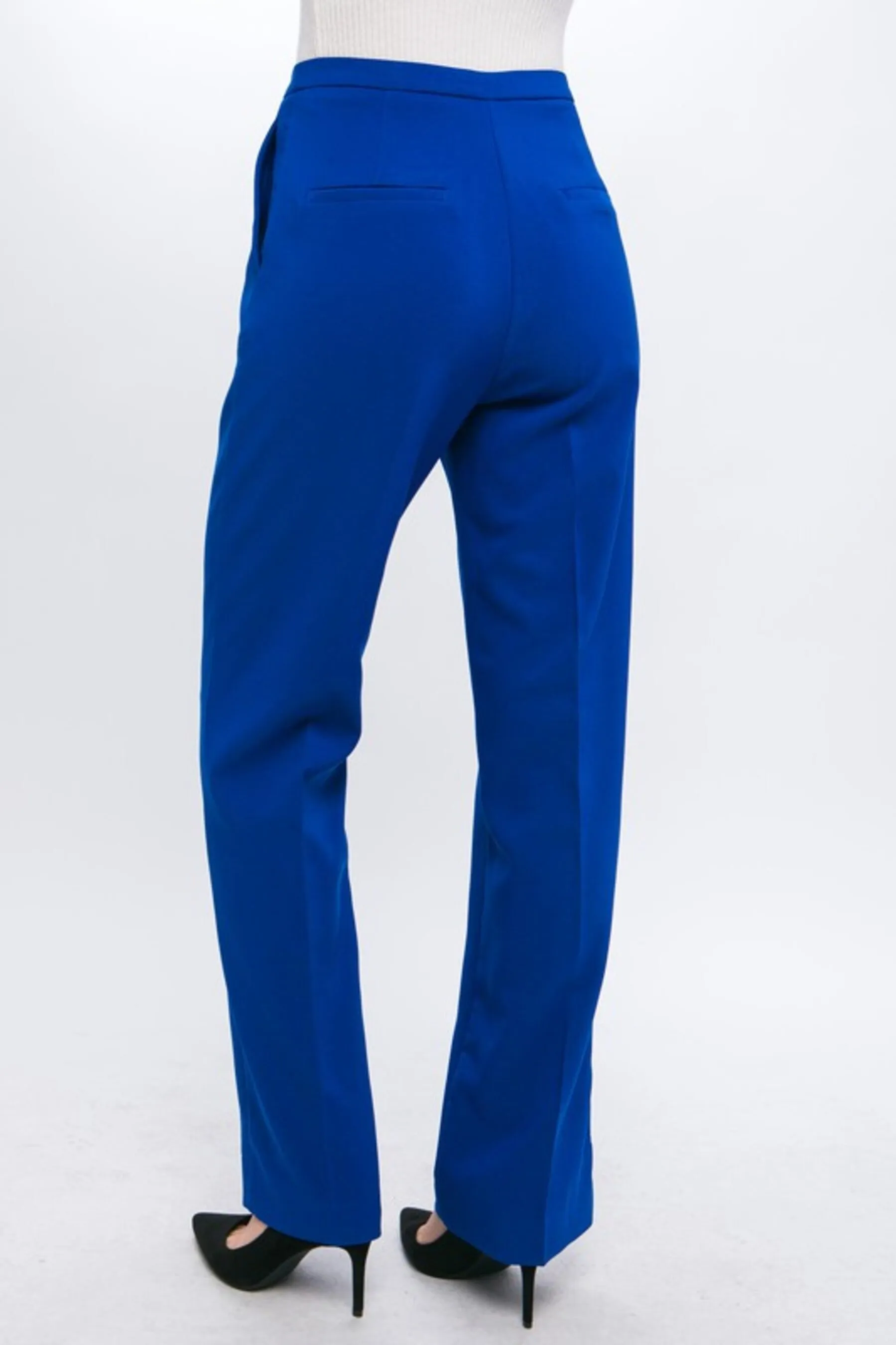 Women's Woven Solid Formal Long Pants