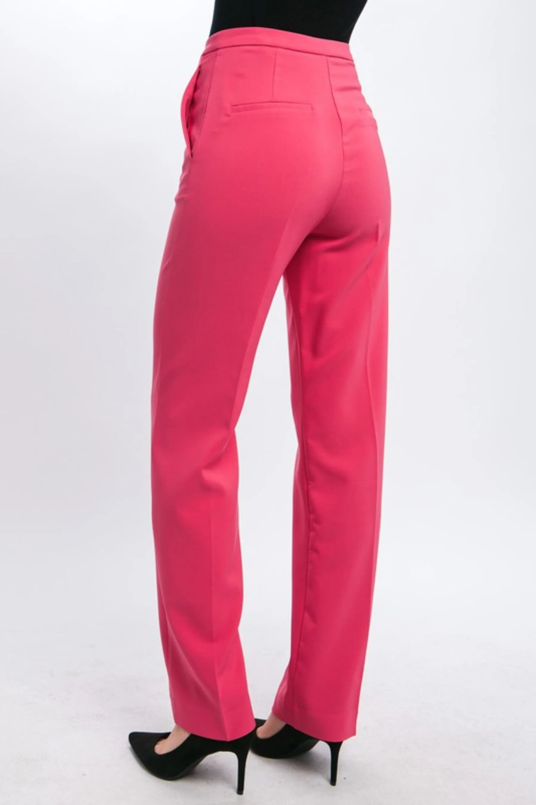Women's Woven Solid Formal Long Pants