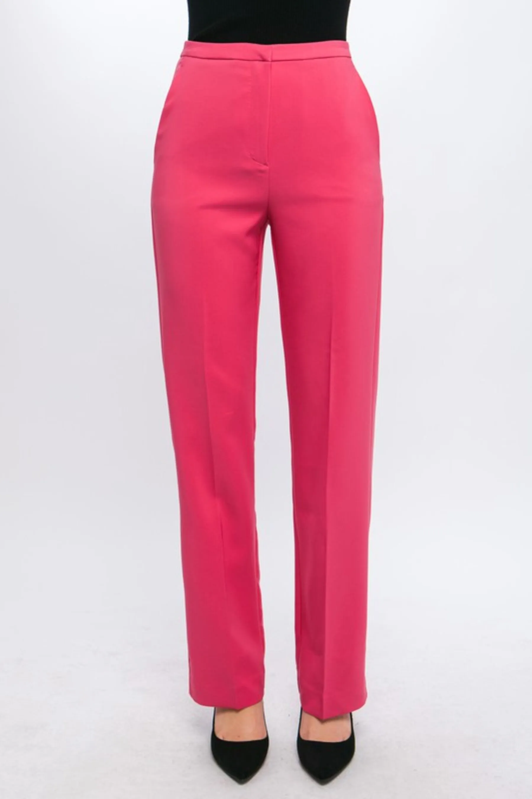 Women's Woven Solid Formal Long Pants