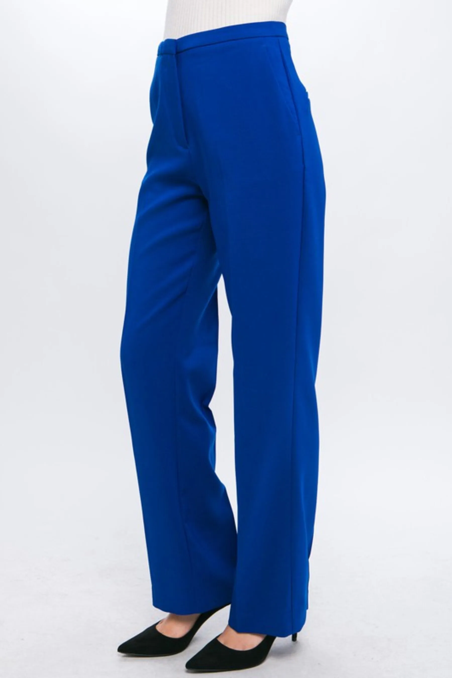 Women's Woven Solid Formal Long Pants