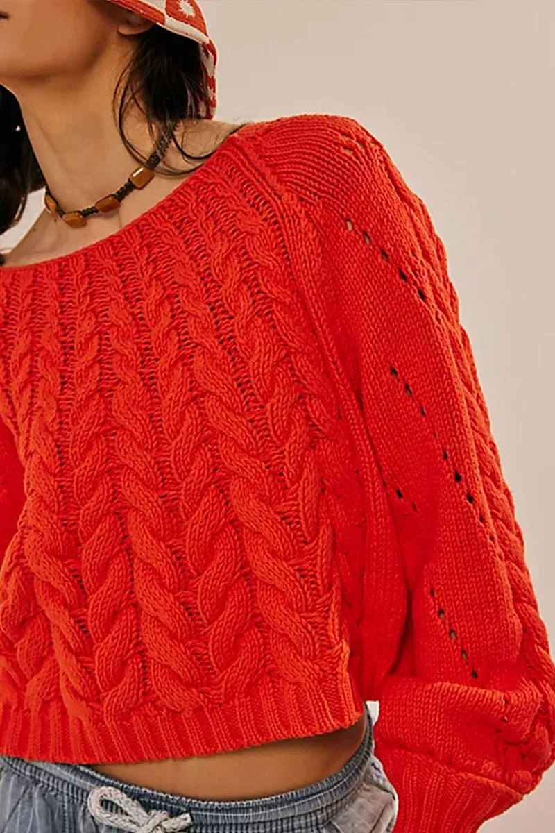 WT3086 Round Neck Casual Sweater Outerwear