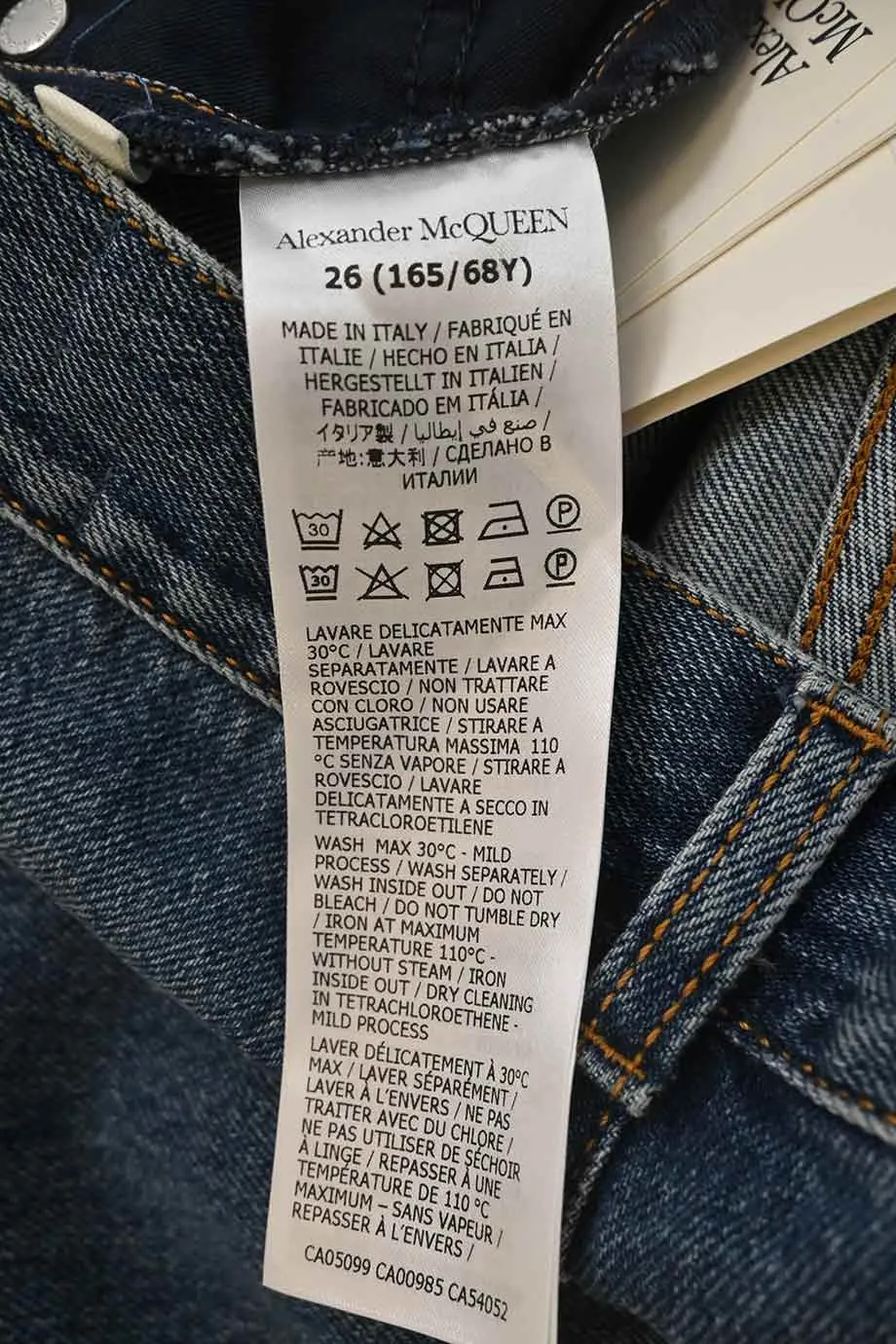 [WW38618] Alexander McQueen | Denim Pants