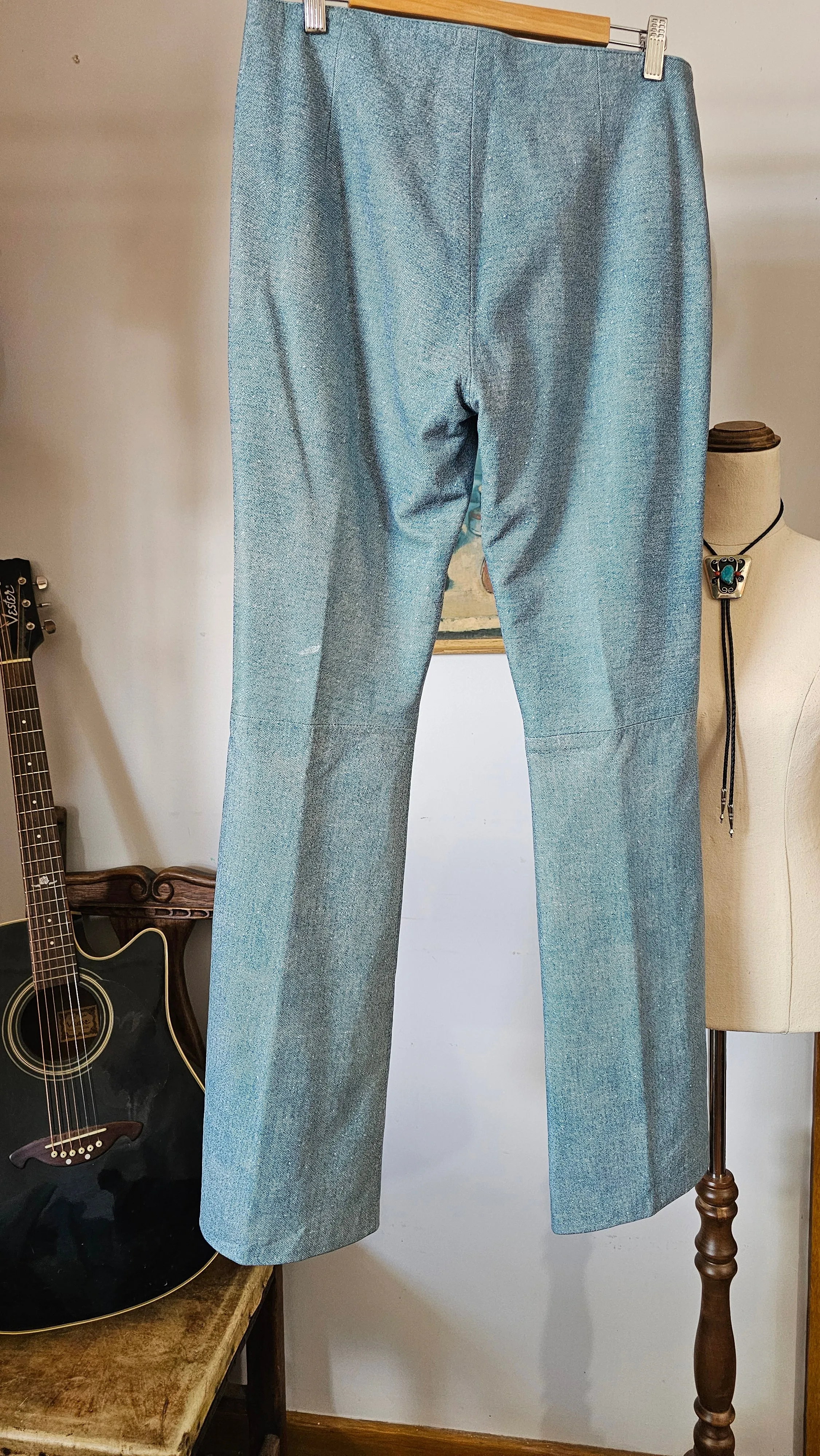 Y2K Denim Look Two-Piece Western Suit set
