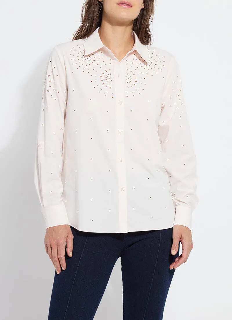 Zelie Eyelet Embroidered Shirt