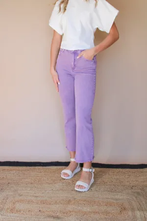 ZENON FRAYED HEM PANT